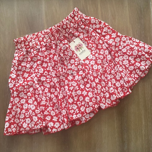 entro Dresses & Skirts - Red Floral Skirt